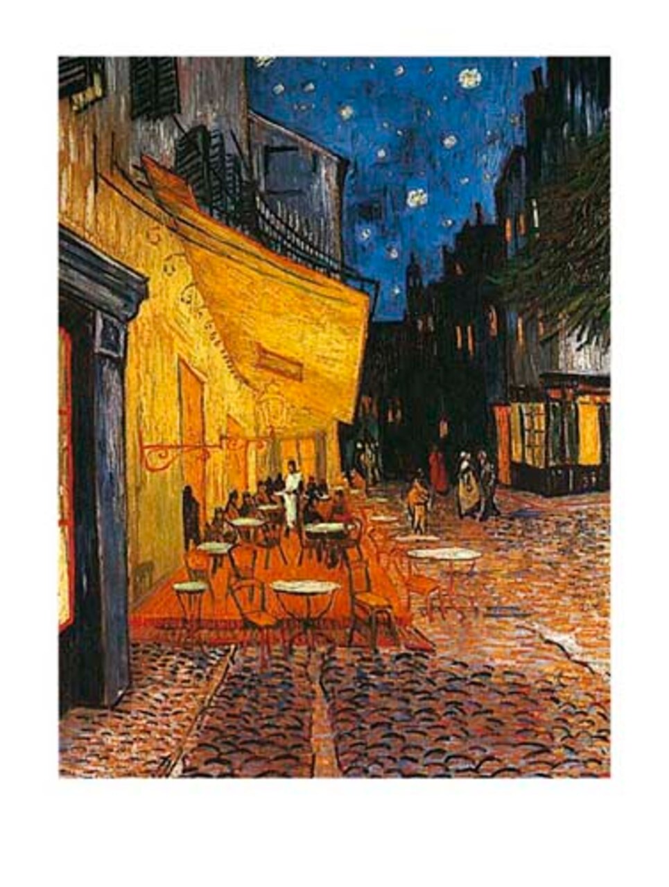 Terrasse de Cafe la Nuit by Vincent van Gogh Art Print - Iconic Night Cafe Wall Décor 31.5 x 23.5